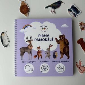 Daugkartinė rankų darbo edukacinė knygelė vaikams nuo 12 mėn.