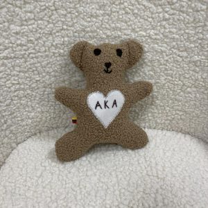 Rankų darbo meškutis ,,AKA,, rudas