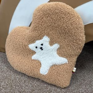 Rankų darbo meškutis–miego pagalvėlė I Širdelė teddy bear