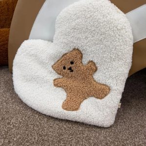 Rankų darbo meškutis–miego pagalvėlė I Širdelė teddy bear