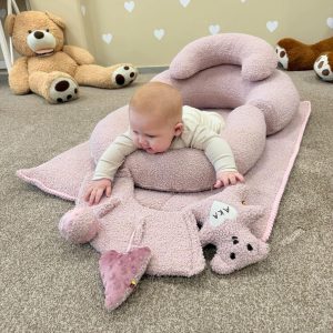 Sėdinukas Komfortas | Teddy rožinė meškutė